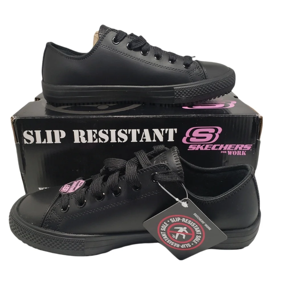 Skechers Work Womens Gibson Hardwood Slip Resistant Sneakers Size 7.5 NEW IN BOX - Picture 1 of 9